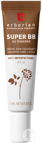 Erborian Super BB with Ginseng Covering Care Cream Against Impurities SPF20 Chocolate Tube 15ml