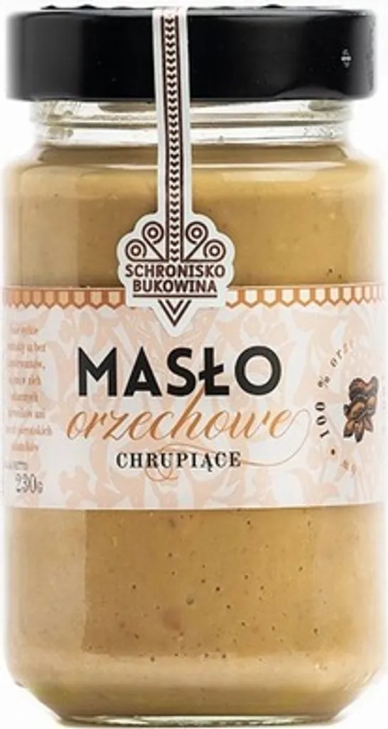 Peanut butter 100% Crunchy 230g - Schronisko Bukovina