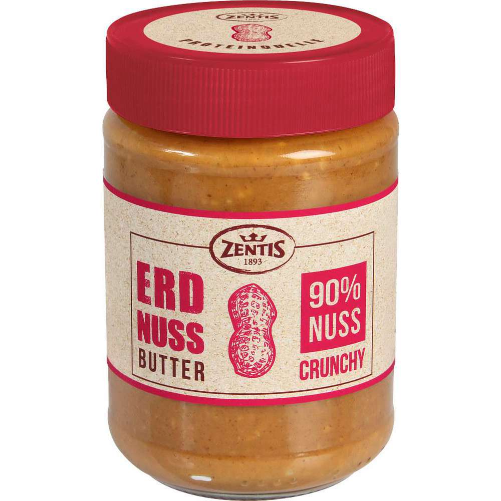 Zentis Erdnussbutter 90% Nuss, crunchy