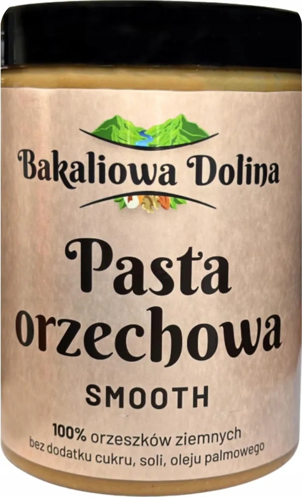 Bakaliowa Dolina Peanut Butter - No Added Sugar - 1 kg - Protein Source - Post-Workout Snack - Palm Oil Free