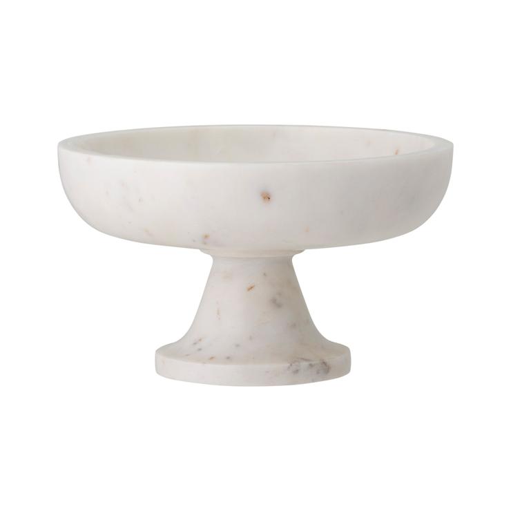 Bloomingville Eris Marble Bowl On Foot Ø20,5Cm