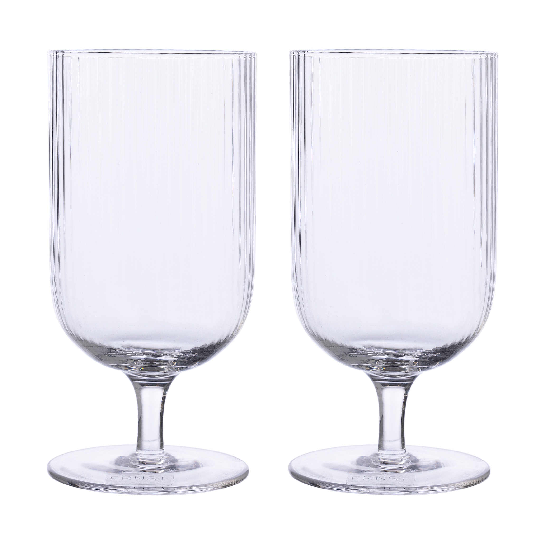 Ernst beer glass ribbed 2er pack