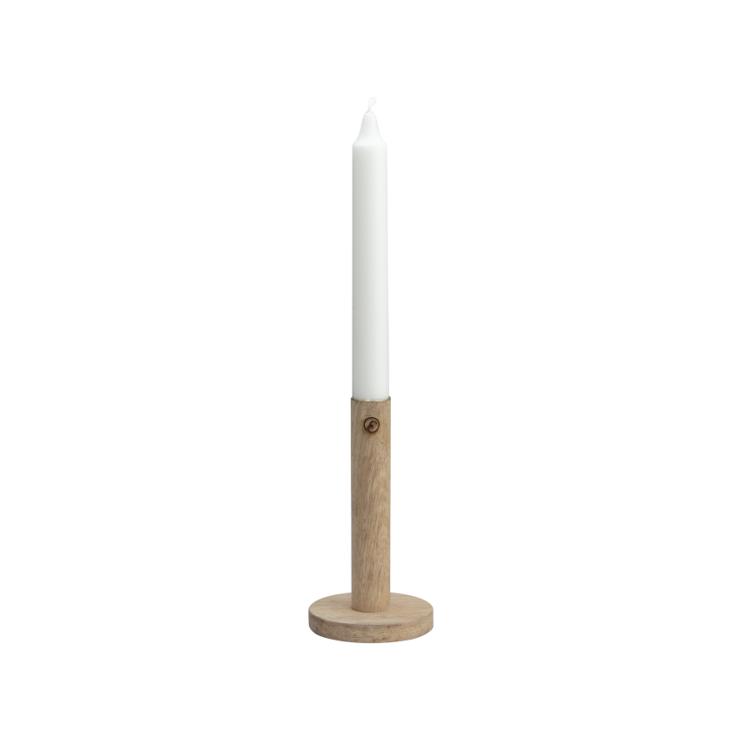Ernst Candlestick Made Of Wood 15Cm