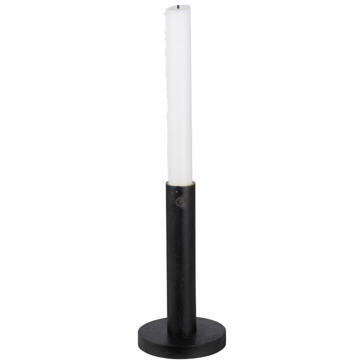Ernst Candlestick Wood Black