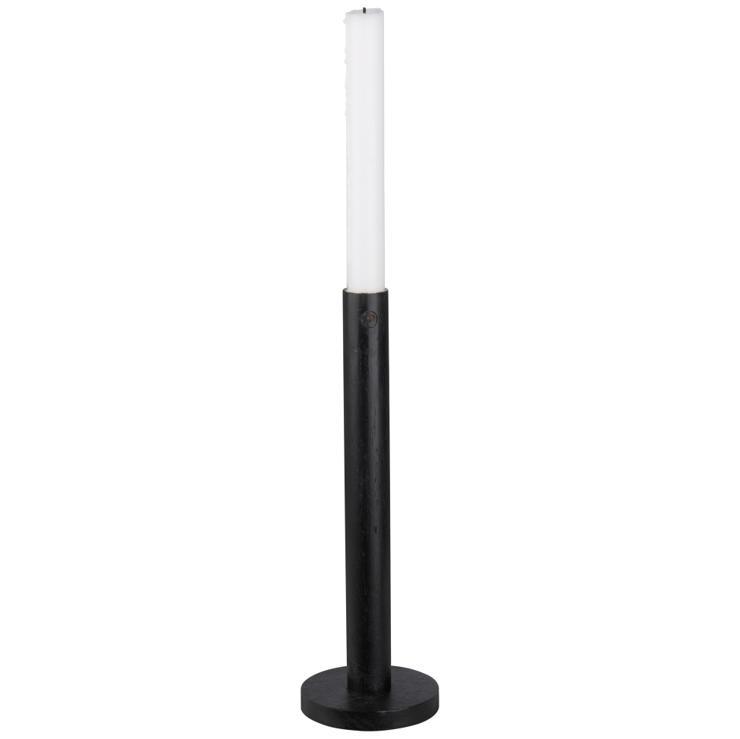 Ernst Candlestick Wood Black