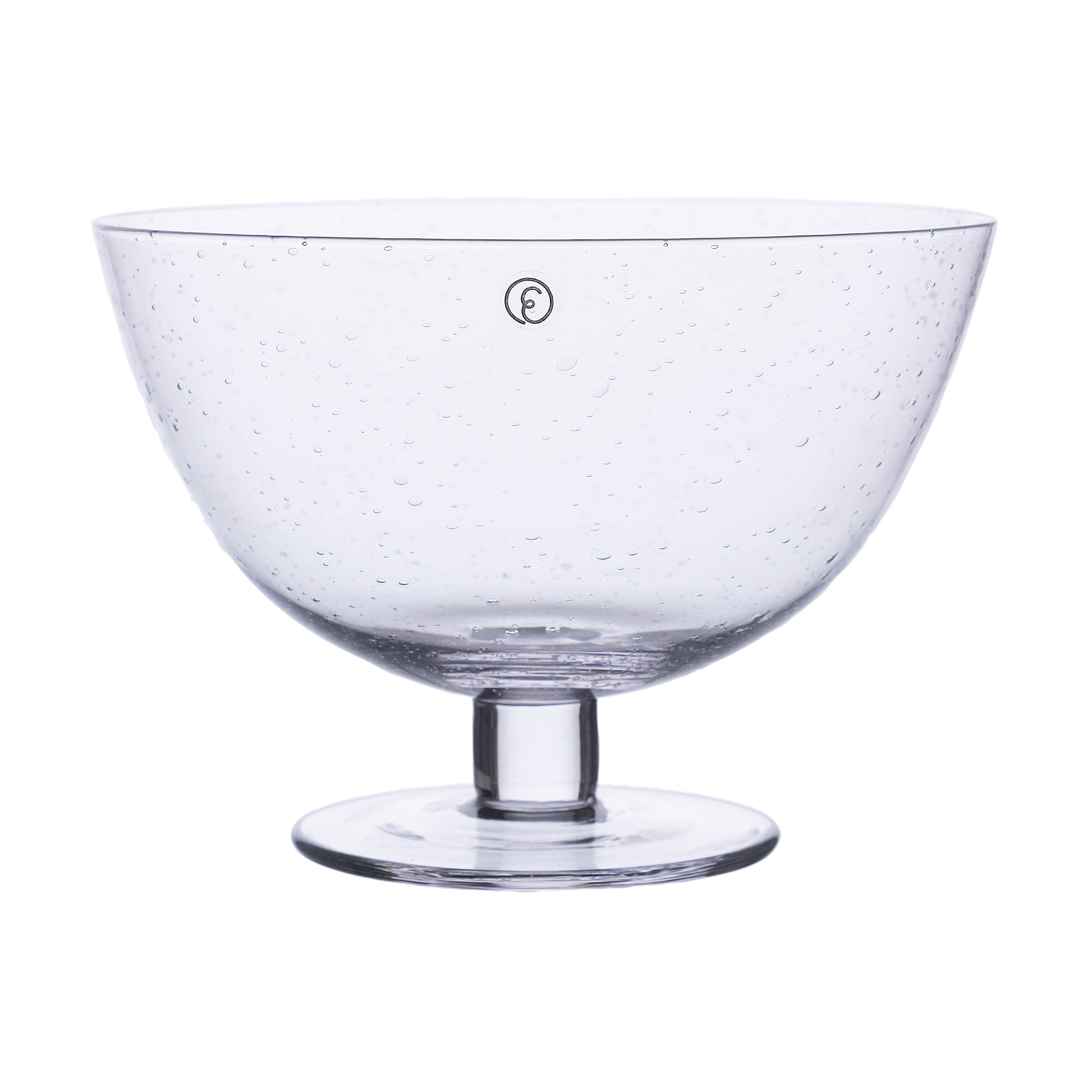Ernst glass bowl with bubbles