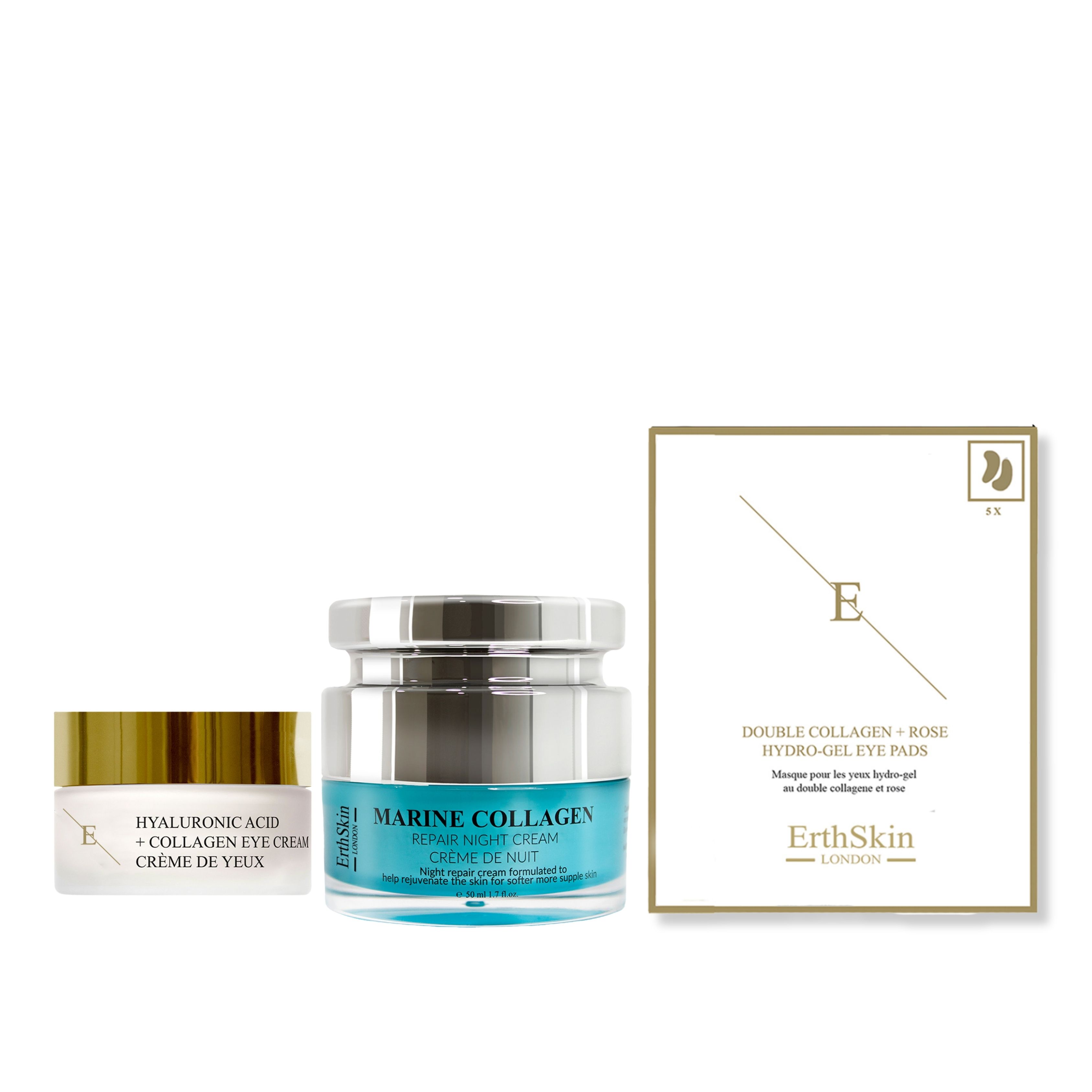 Erth skin london collagen night care set 80 ml