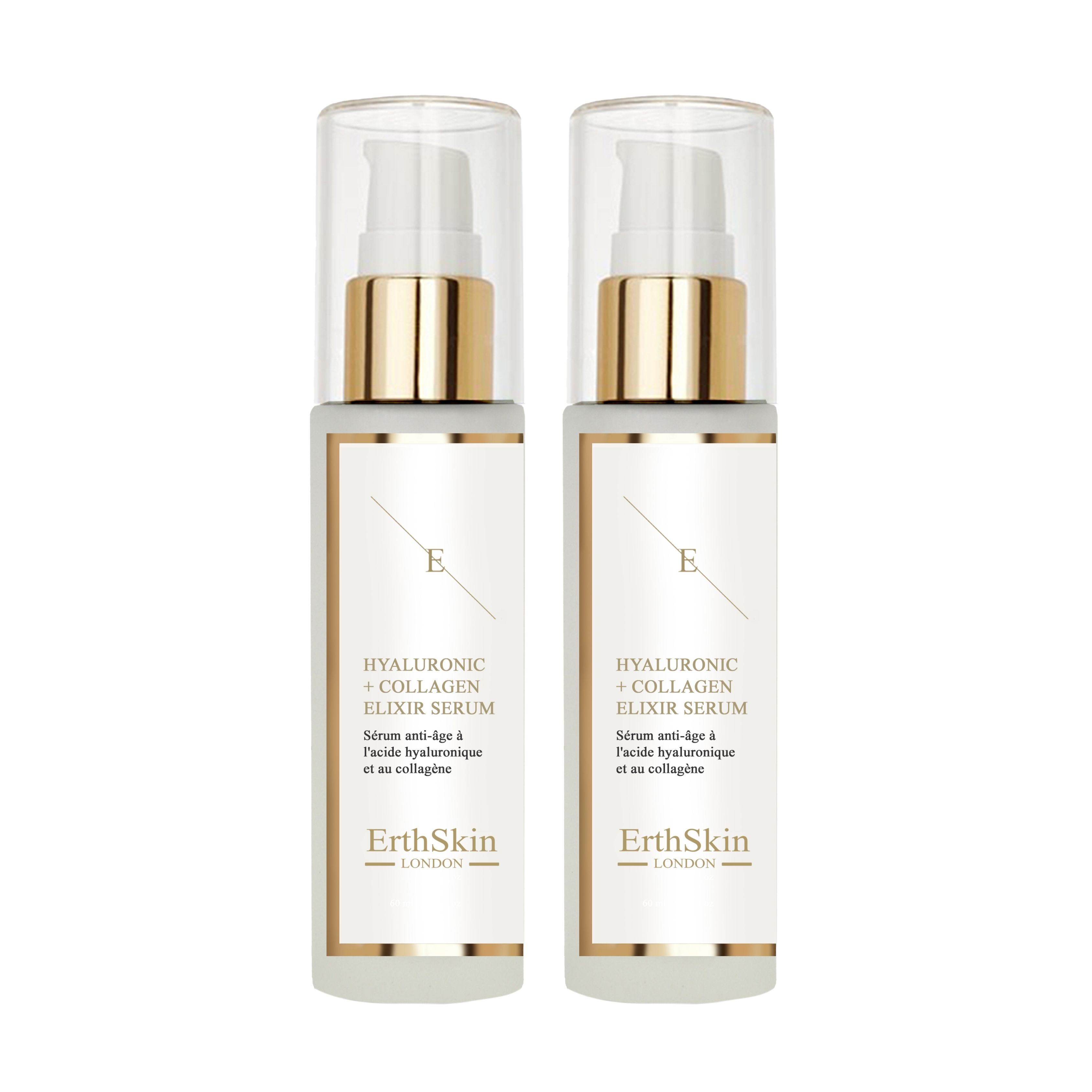 Erth skin london hyaluronic acid and collagen serum anti-aging set 120 ml
