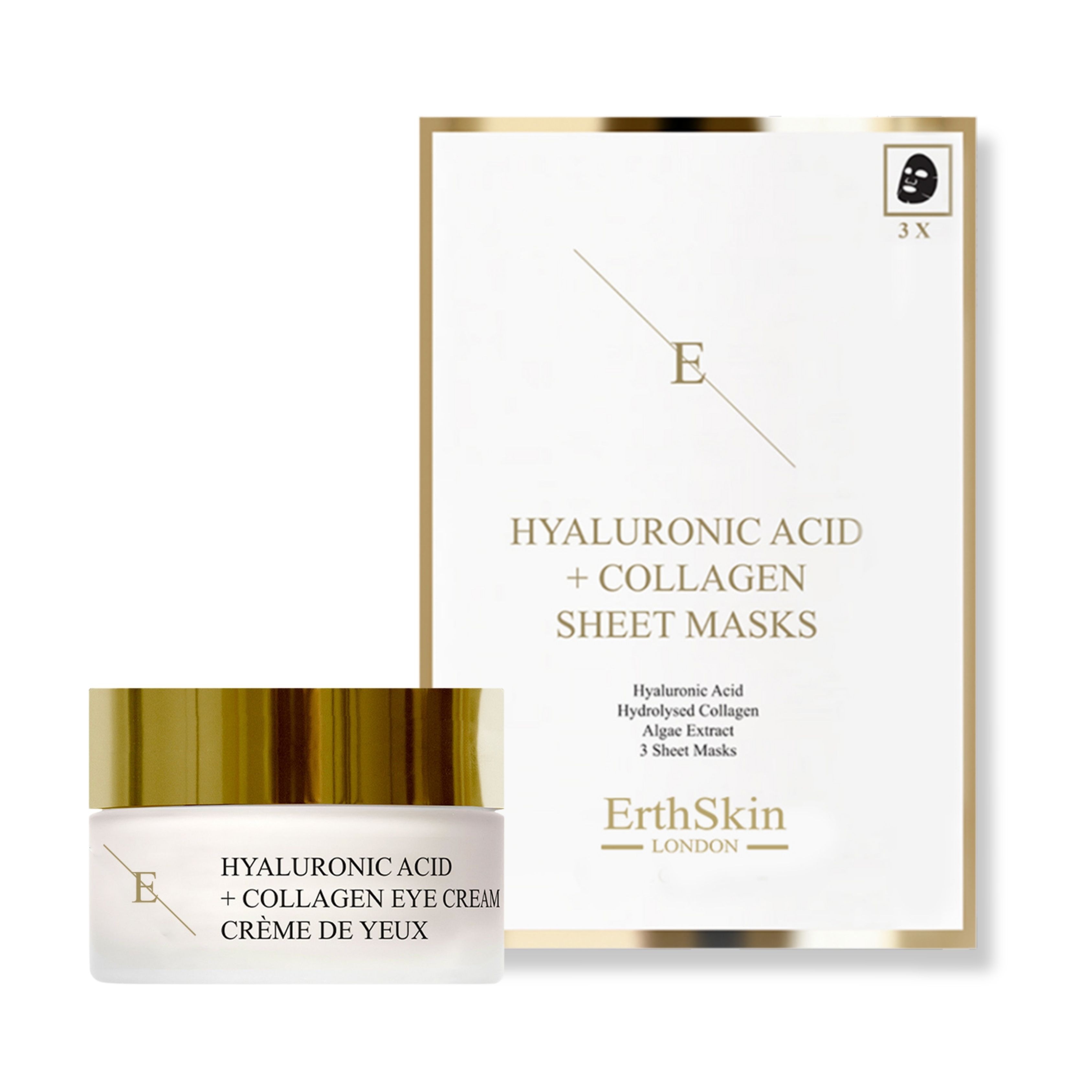 Erth skin london collagen eye care set 30 ml