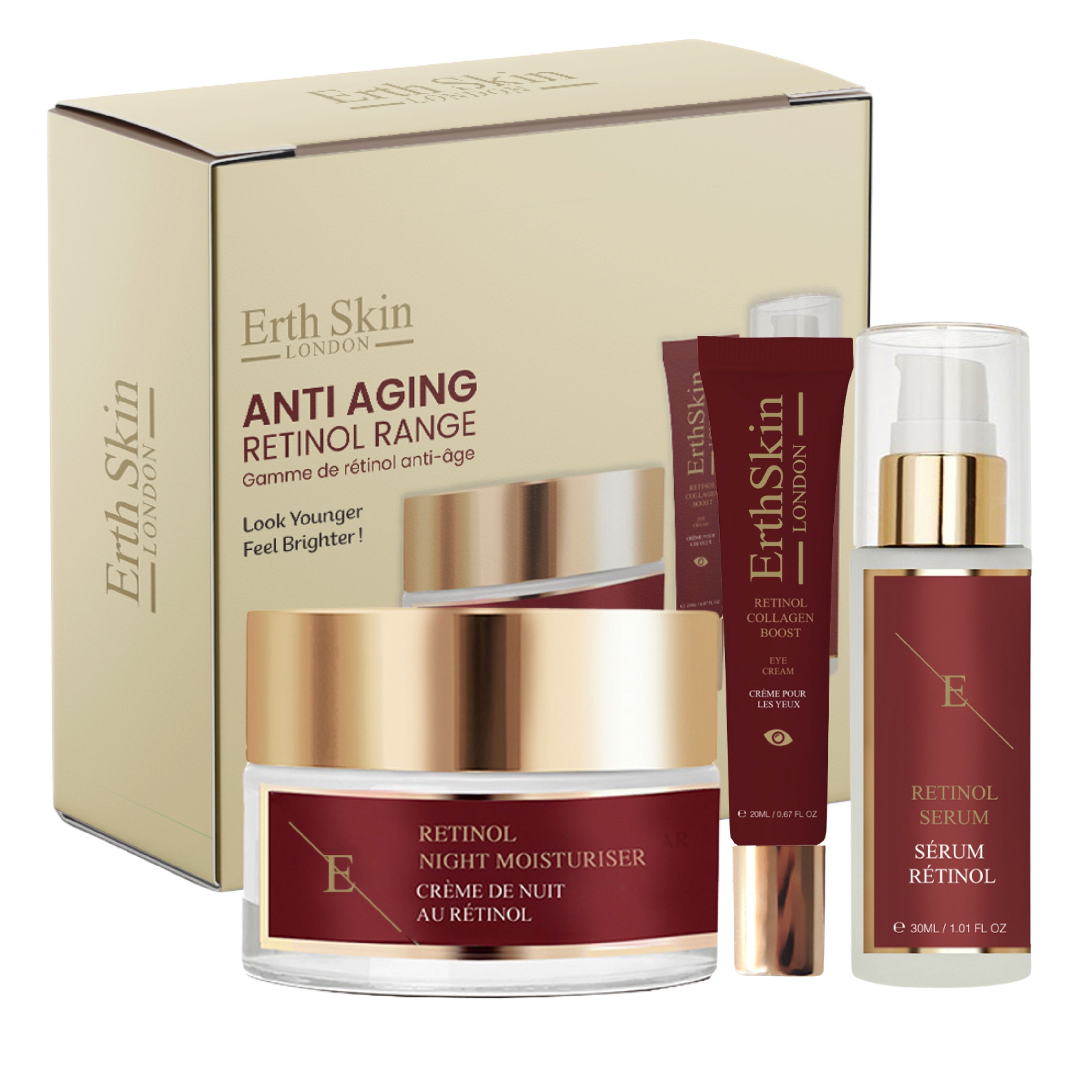 ERTH ErthSkin London Anti-Aging-Retinol-Sortiment-Kit-Box 95 ml