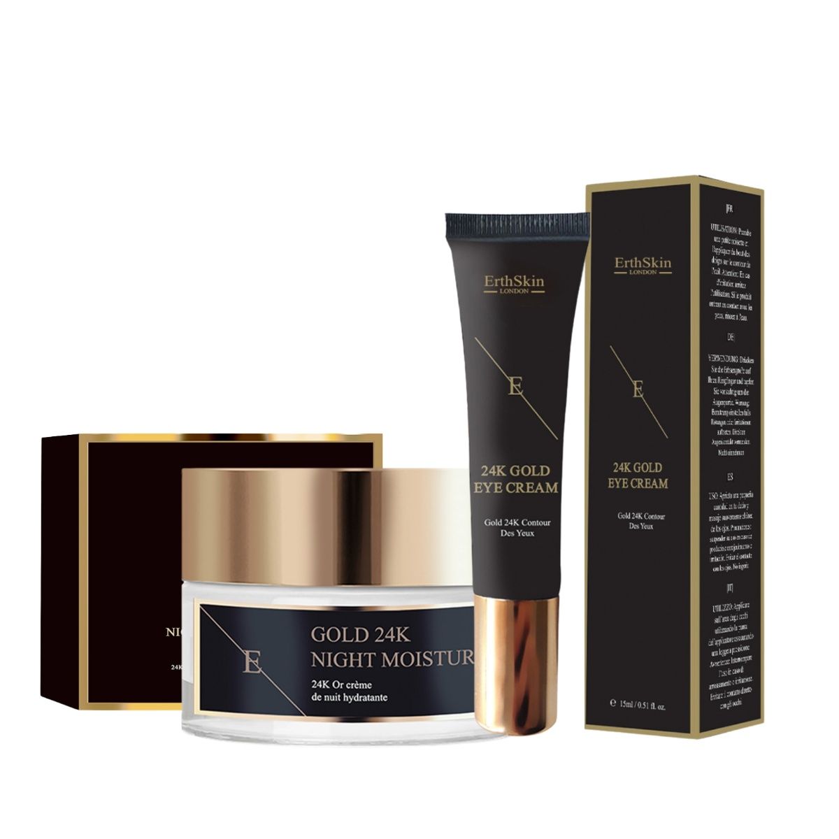 ErthSkin London ANTI-WRINKLE Night Moisturizer + Eye Cream Set 1 St