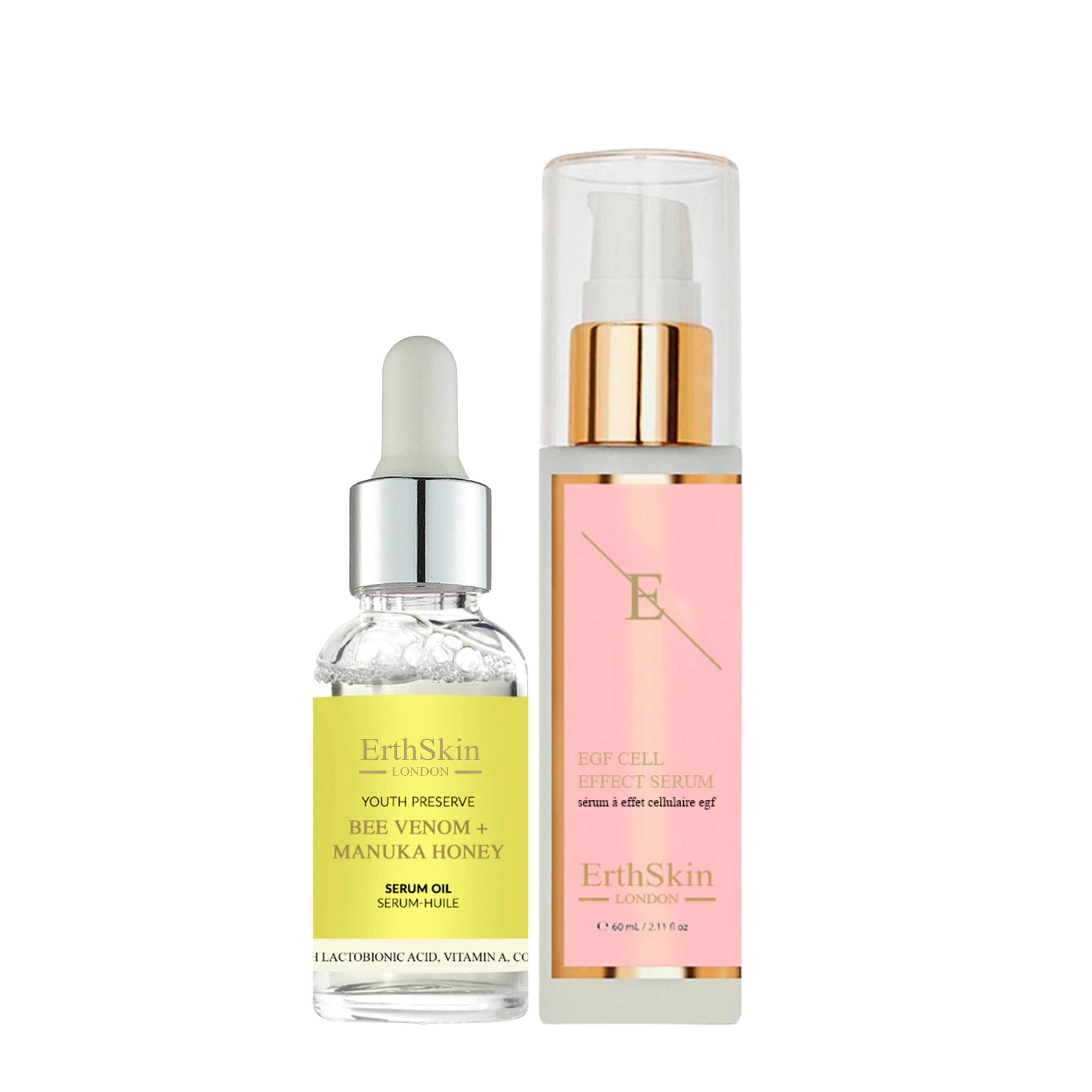 ErthSkin London Bee Venom + Manuka Honey Serum Oil + EGF Cell Effect Serum set 1 St