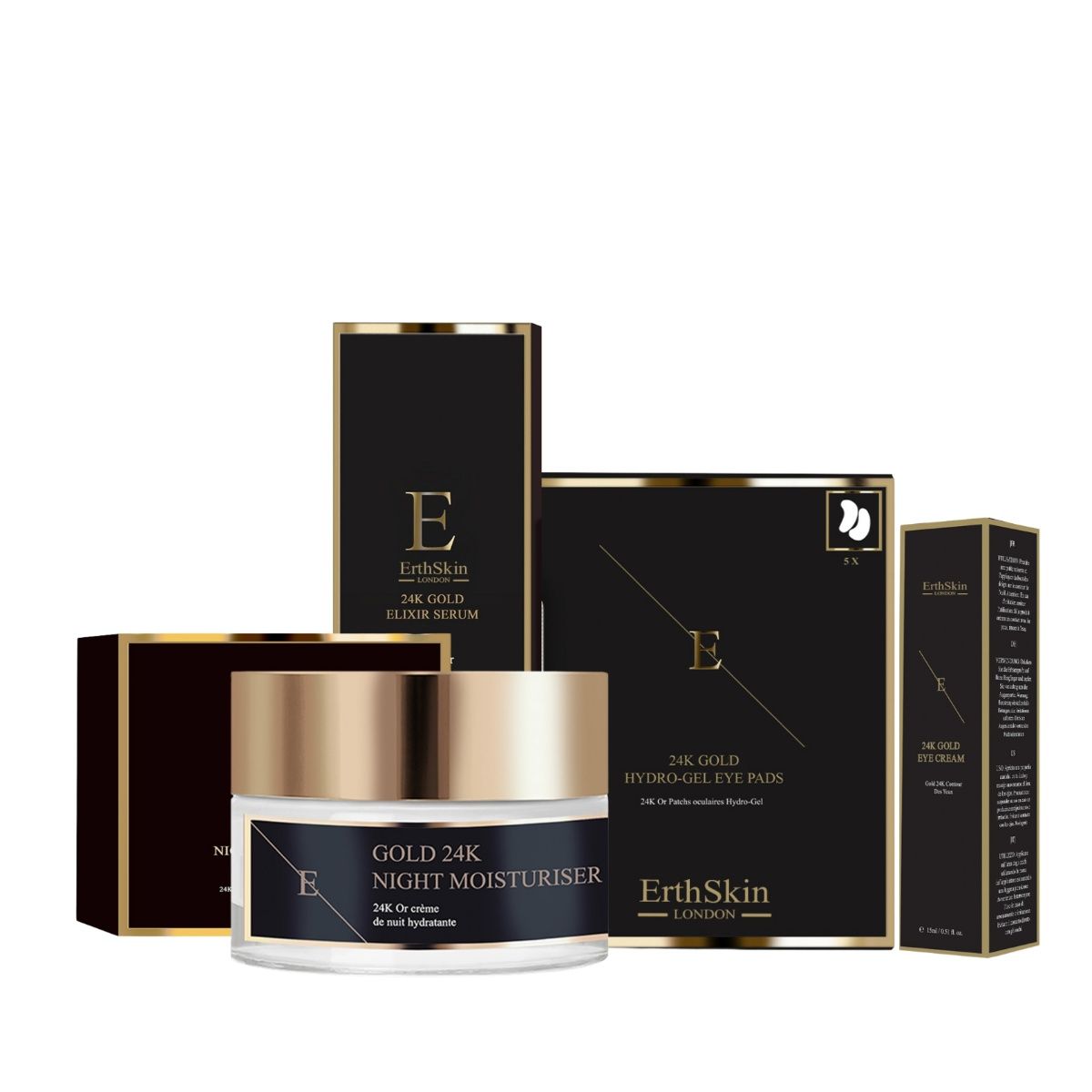 ErthSkin London ELIXIR SERUM + Night Moisturizer + EYE CREAM set 1 St