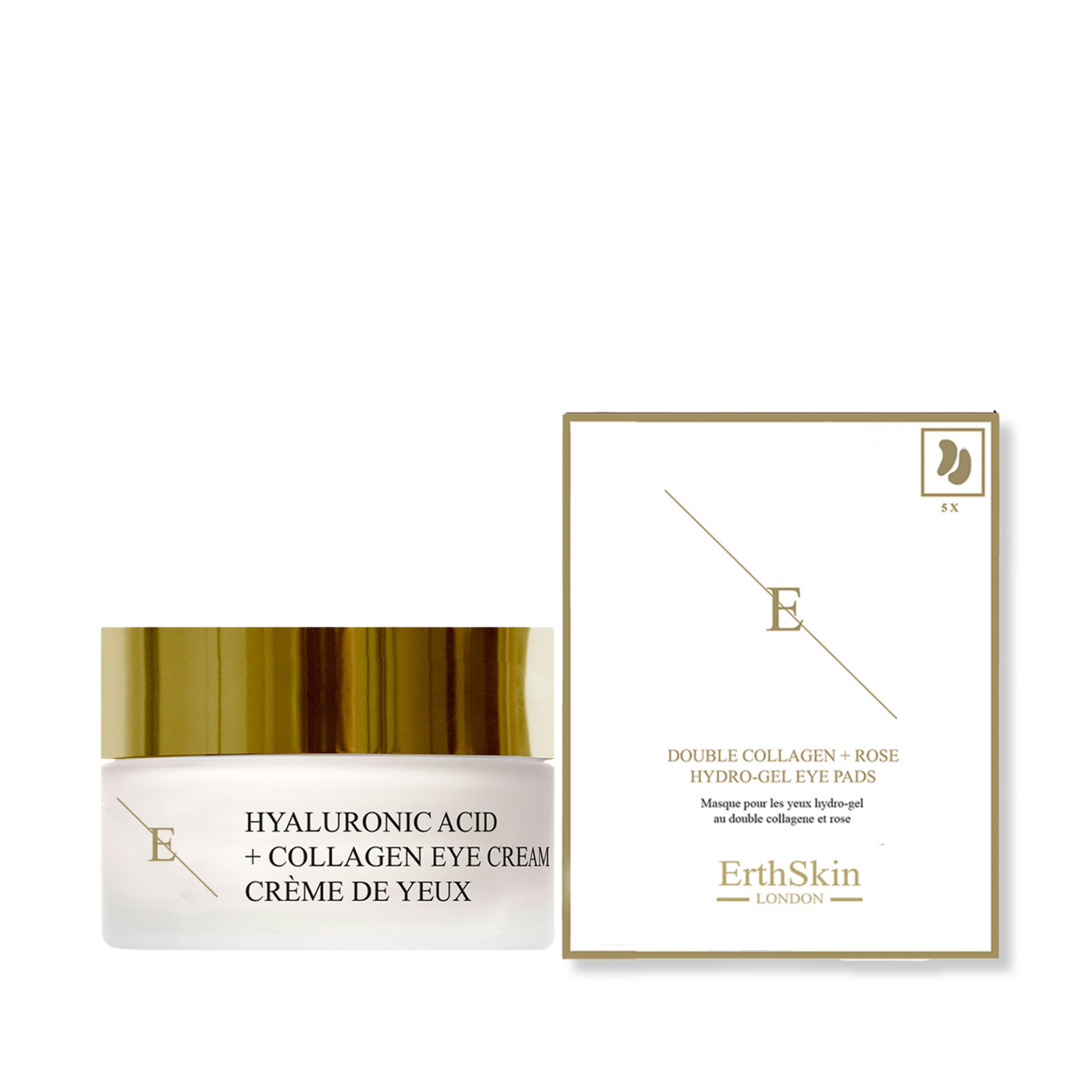ErthSkin London Hyaluronic Acid + Collagen Pro Age Eye Cream + Eye Pads 1 St