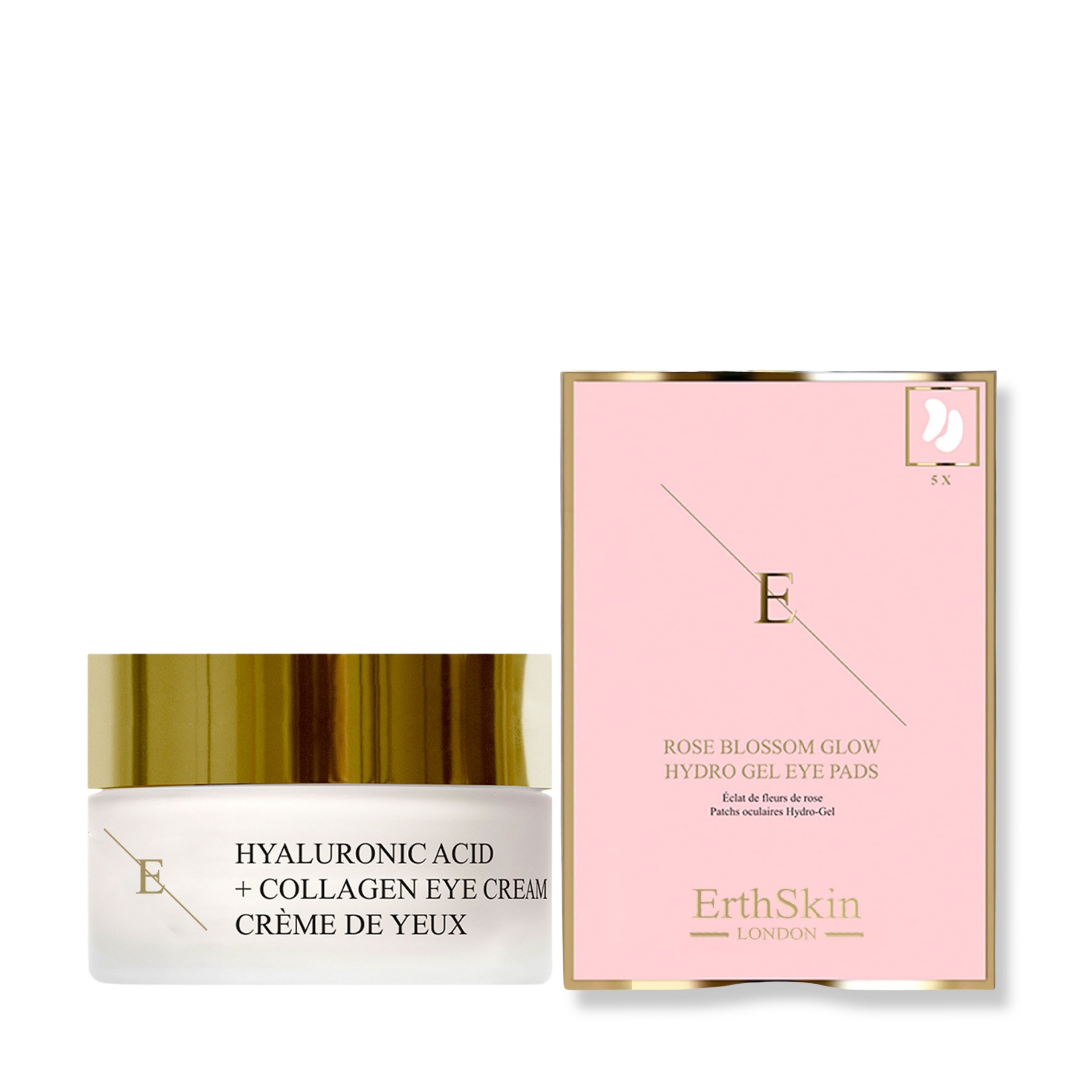 ErthSkin London Hyaluronic Acid + Collagen Pro Age Eye Cream + Eye Pads set 1 St