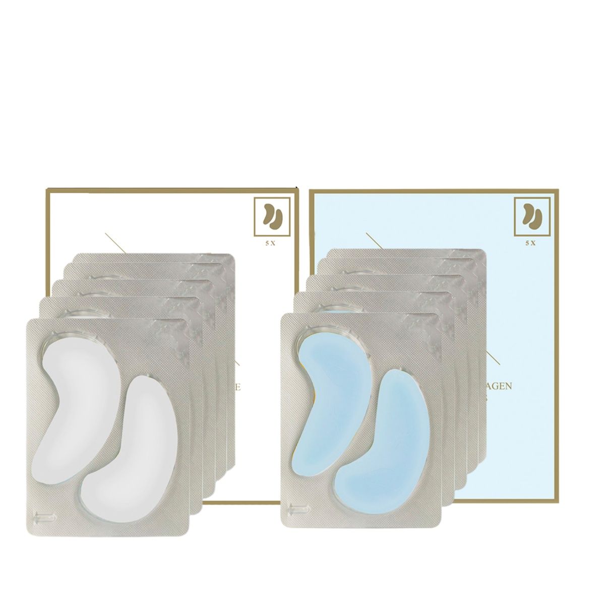 ErthSkin London HYALURONIC ACID + COLLAGEN HYDROGEL EYE PADS + ROSE HYDROGEL EYE PADS set 1 St