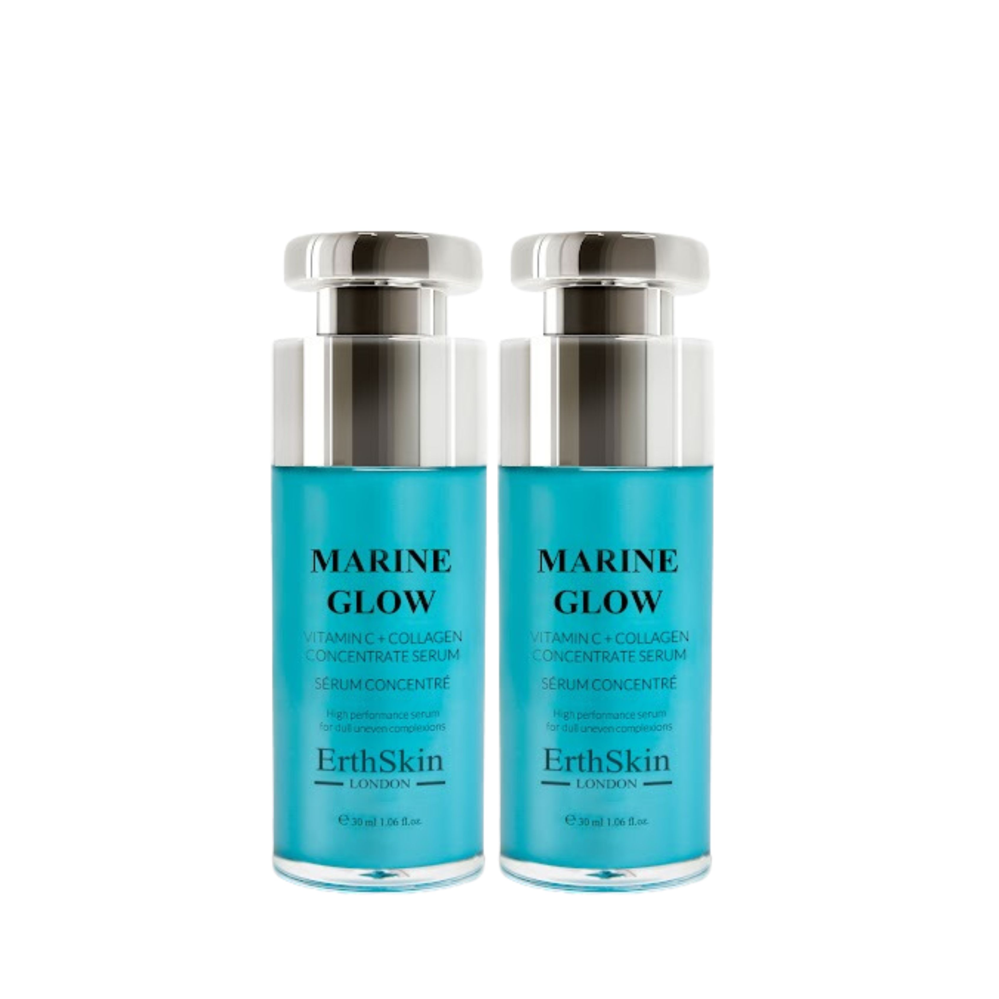 ErthSkin London Marine Glow Vitamin C + Collagen Concentrate Serum Set 1 St