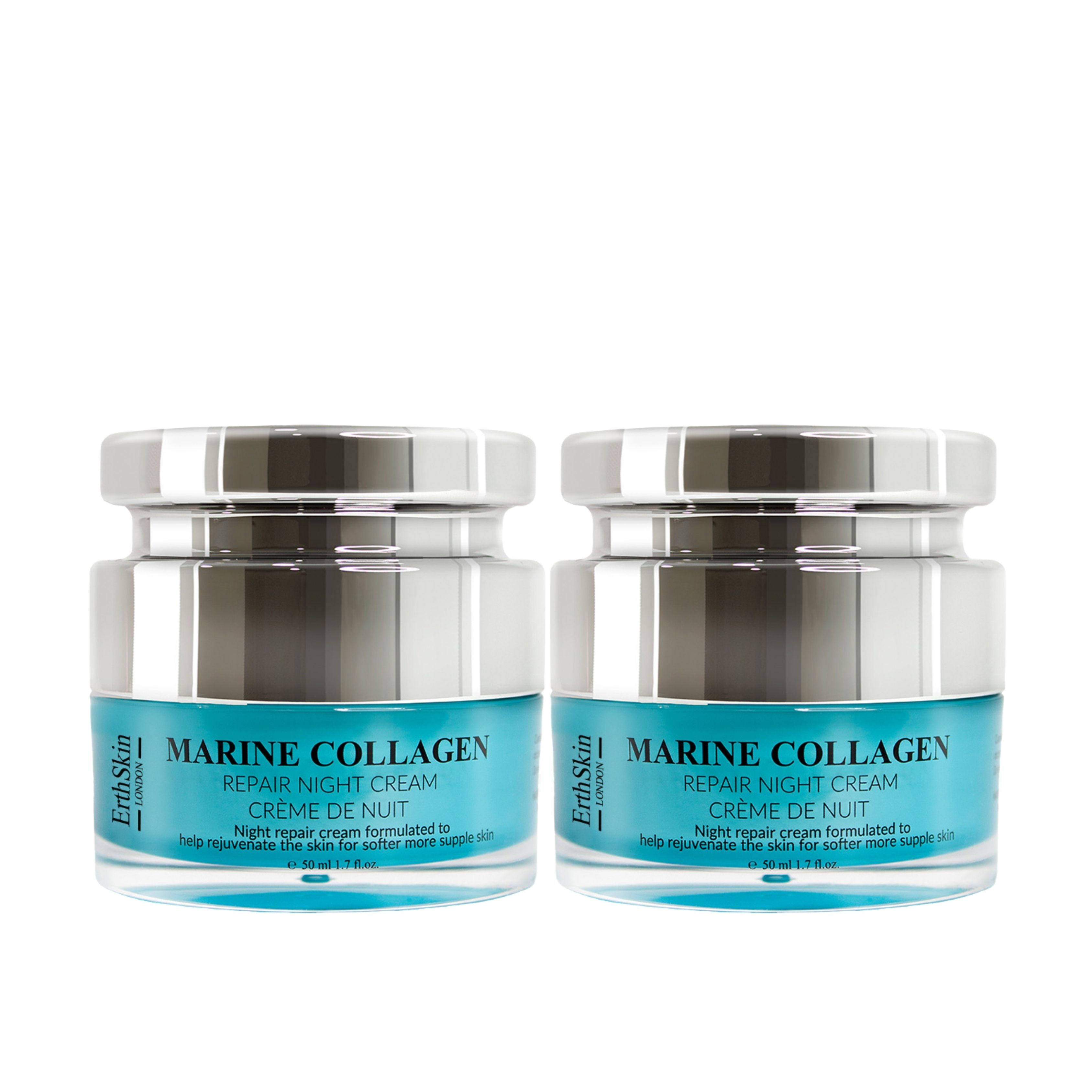 ErthSkin London Marine Collagen Night Cream Set 1 St