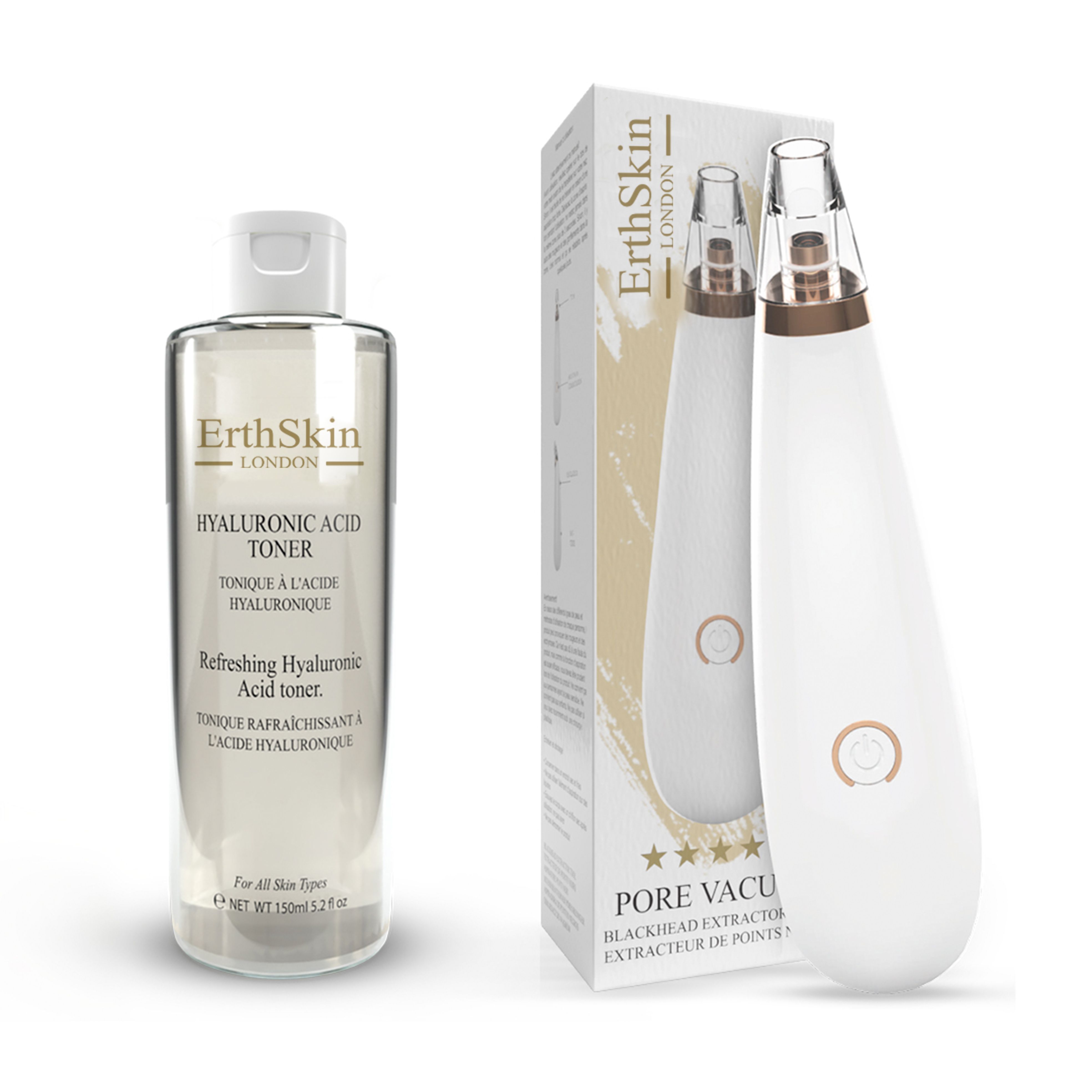 ErthSkin London Blackhead Remover + Refreshing Hyaluronic Acid Toner set 1 St