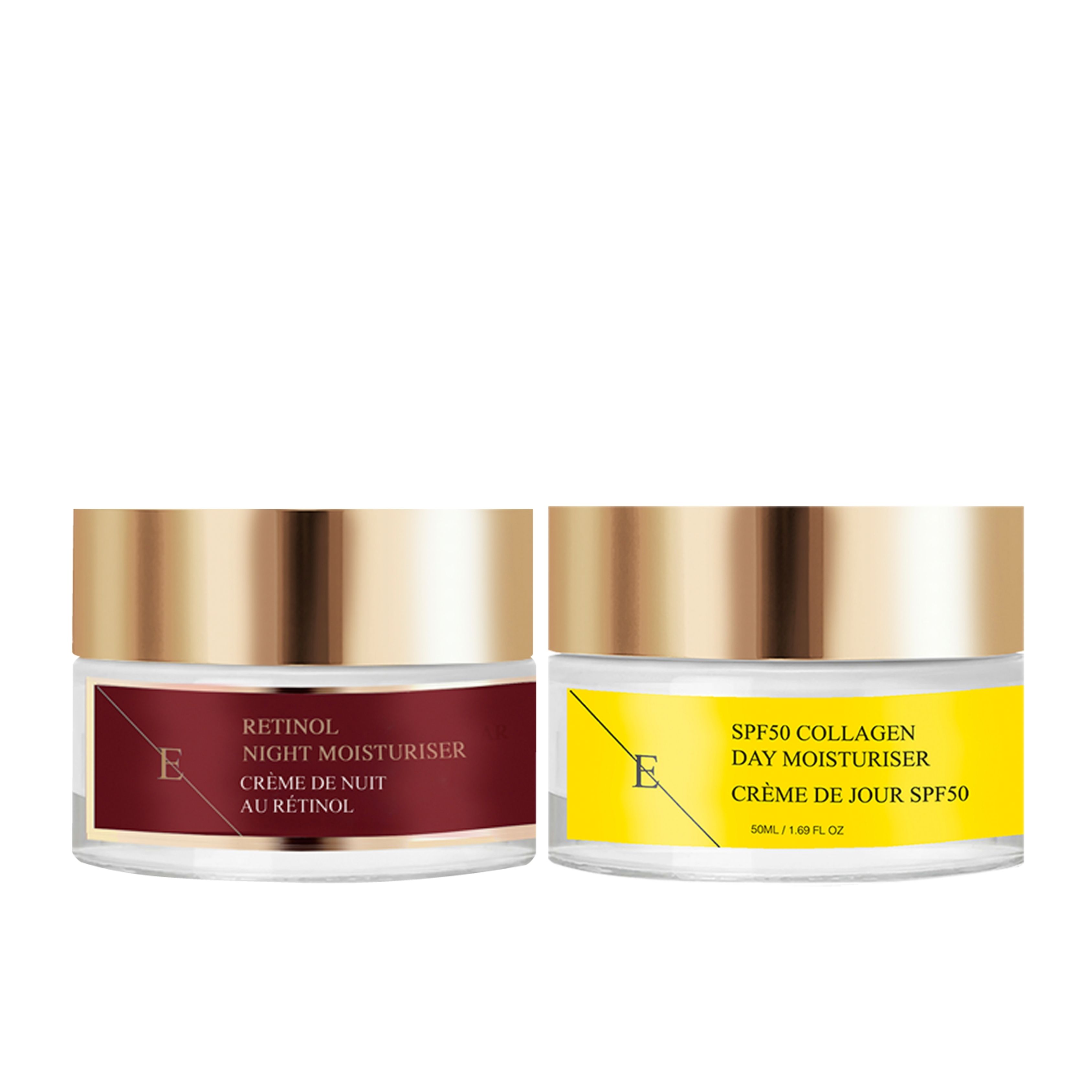 ErthSkin London Retinol Night Moisturizer + SPF Collagen Day Cream set 1 St