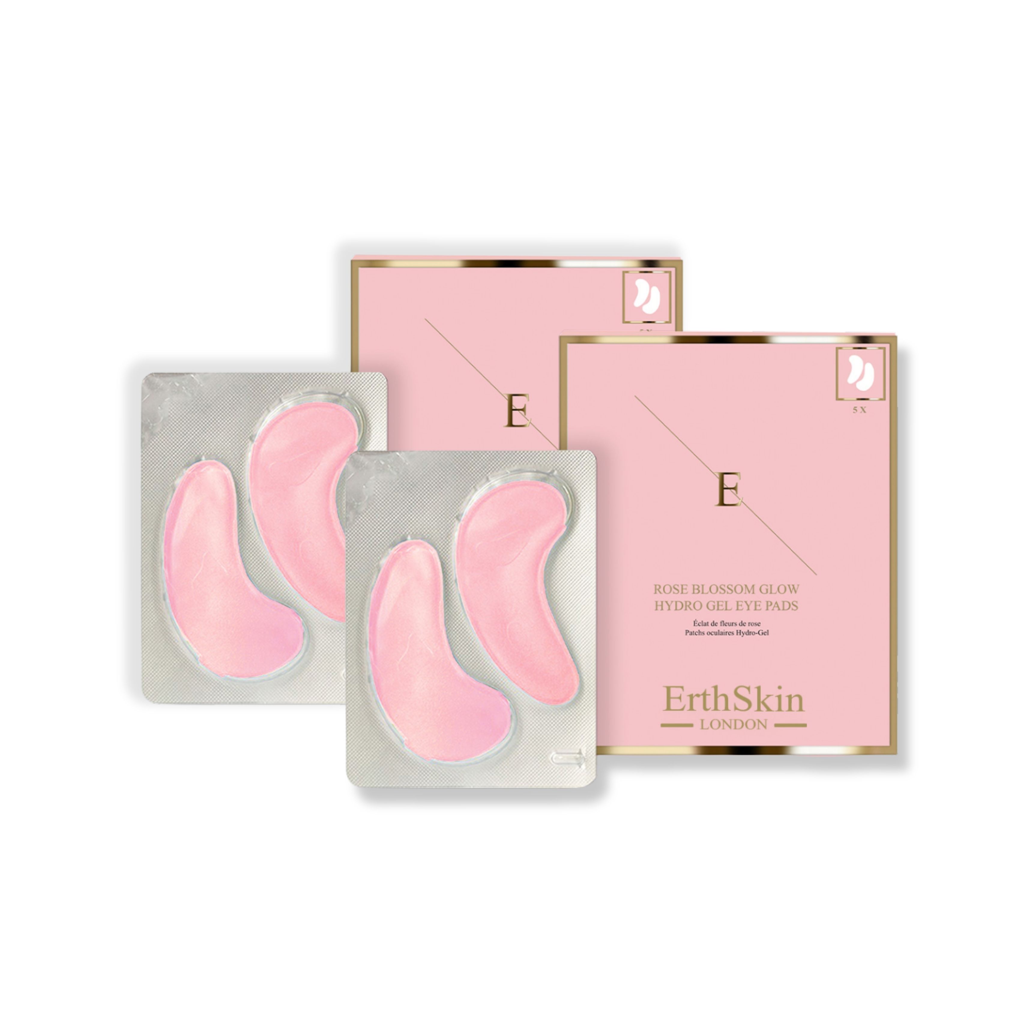 ErthSkin London Rose Blossom Glow Hydro Gel Eye Pads set 1 St