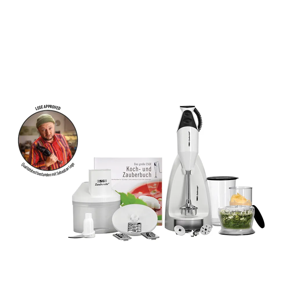 ESGE Magic Wand M 200 Superbox, hand blender with accessories, up to 17,000 rpm, 90750, white