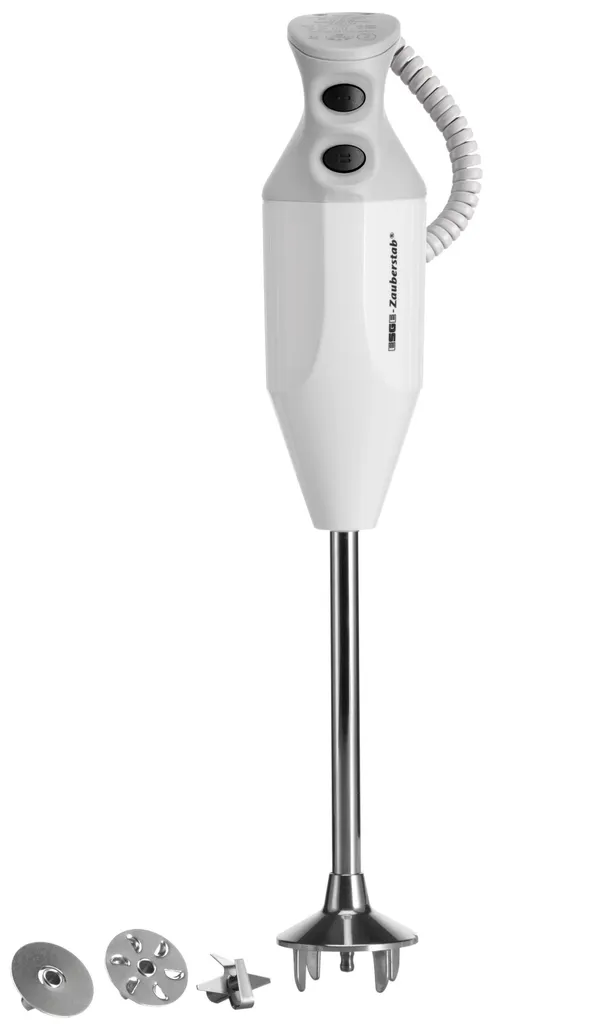 ESGE Magic Wand P 200 Professional, hand blender white incl. accessories, up to 17,000 rpm, 90860, white/grey