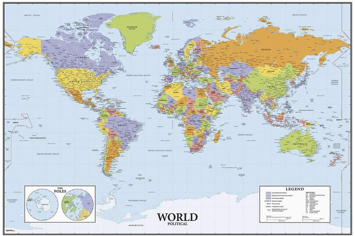 Roommates 54283 World Map