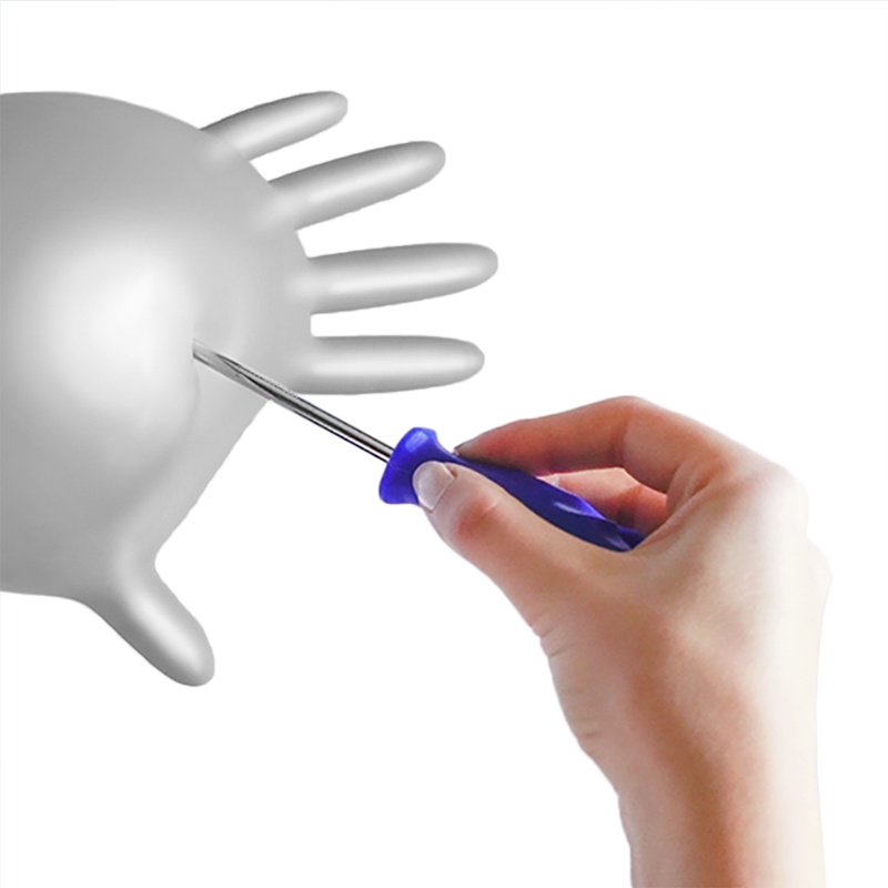 Espeon Nitrile Sparkle Pearlescent Silver Nitrile Gloves, Powder-Free