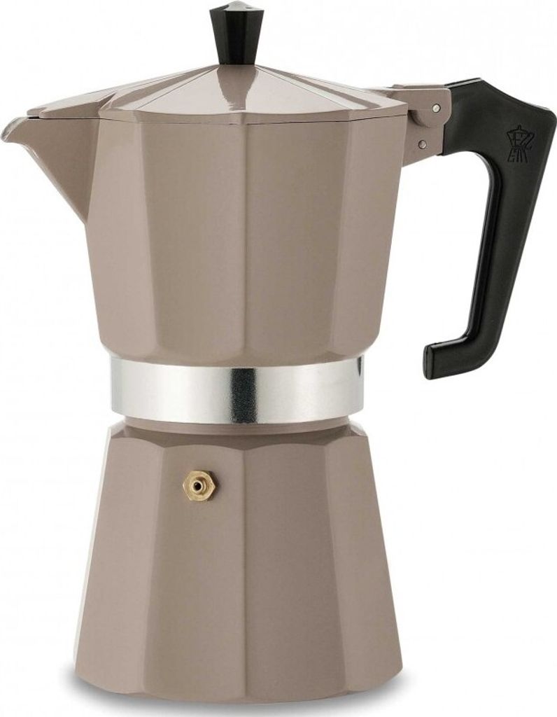 Pezzetti Aluminum espresso maker, beige, for 3 cups