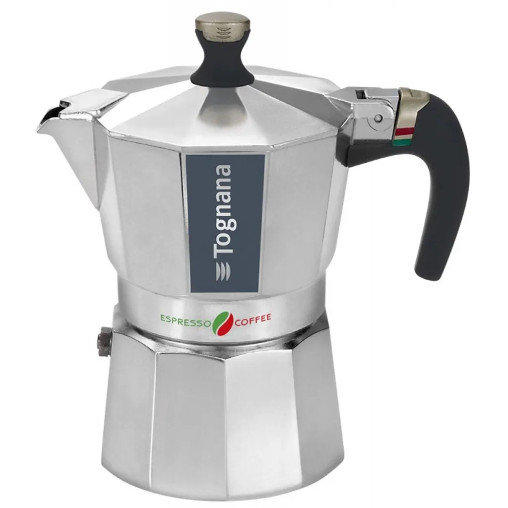 Aluminum Espresso Maker for 2 Cups TOGNANA Italika Premium