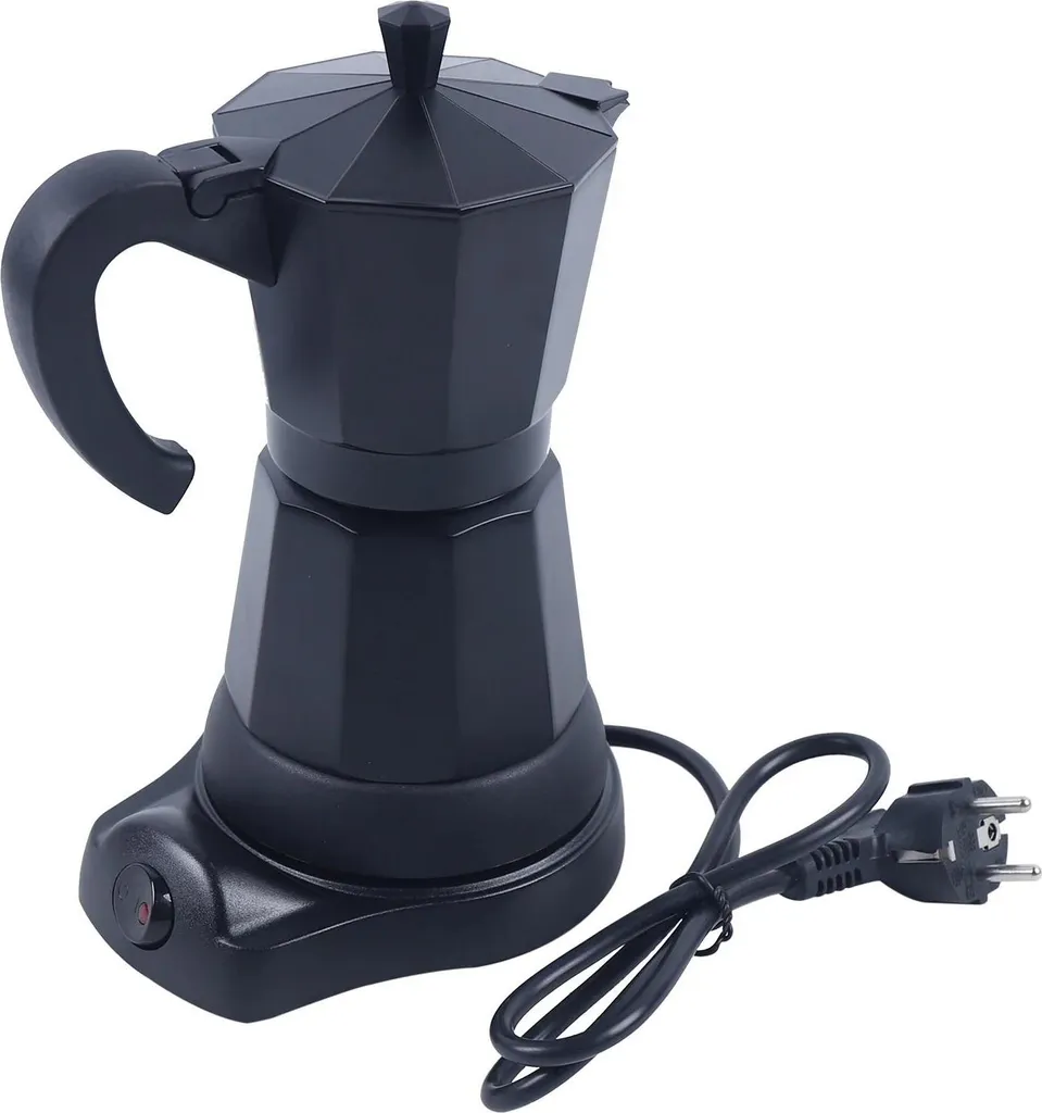 StarTech Espresso maker - Electric moka pot - 300 ml - Aluminum - Removable base - Black