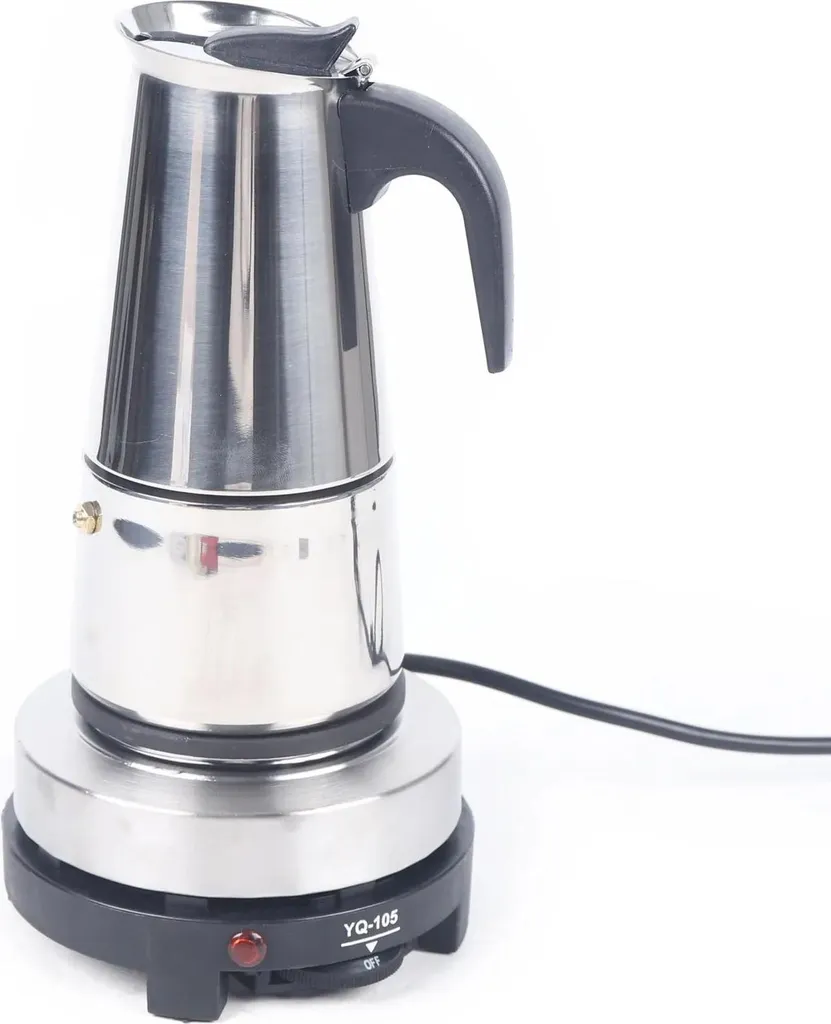 StarTech Espresso maker - Espresso pot - 6 cups (300 ml) - Stainless steel - Silver