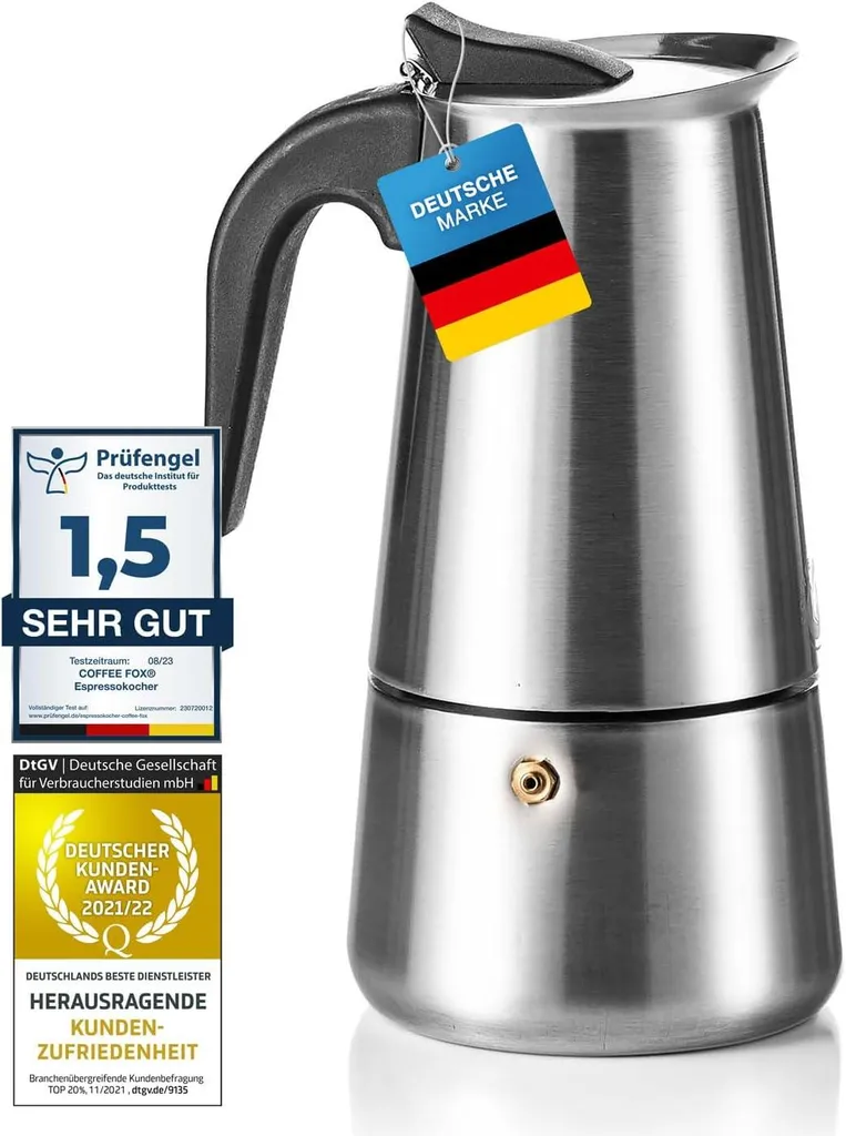 Espresso maker from Coffee Fox (6 cups)