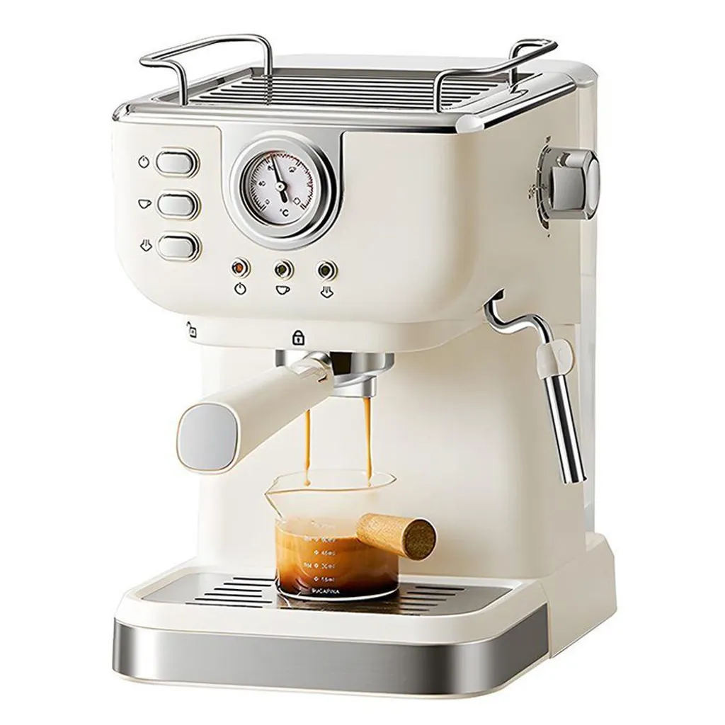 bedee Espresso machine, espresso coffee machine, espresso portafilter machine, 20 bar, with frothing and hot water function, for cappuccino, latte, espresso