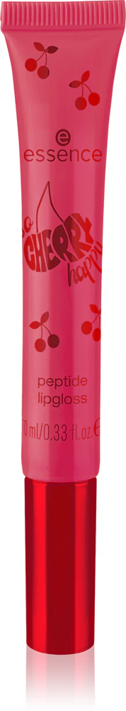 essence SO CHERRY happy lip gloss with peptides Farbton 01 Cherry On Top 10 ml