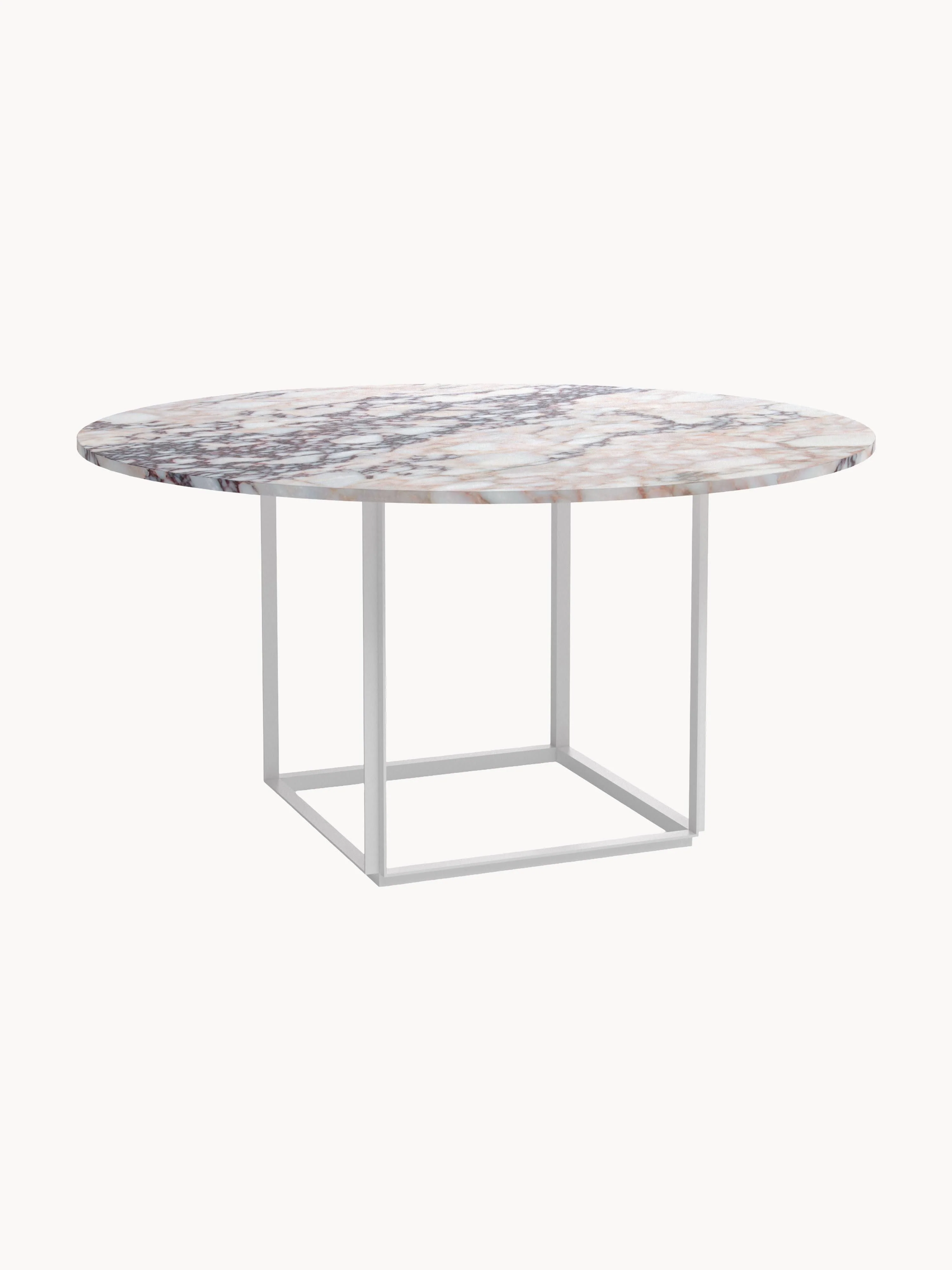 new-works Florence dining table with marble tabletop, Ø 145 cm