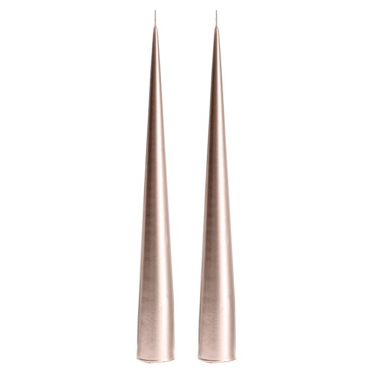 ester--erik Ester & Erik Taper Candle 34Cm 2-Pack Metallic