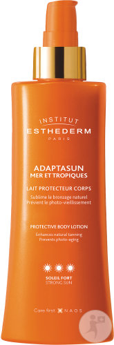 Esthederm Adaptasun Mer Et Tropiques Sun Protection Milk Body Strong Sun Pump Bottle 200ml