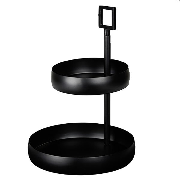 Cascata Black Cake Stand by Lambert