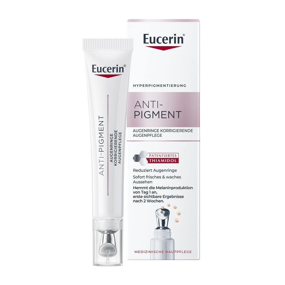 Eucerin Anti-Pigment Dark Circles Corrective Eye Care + Eucerin Oil Control Face Sun Gel Cream SPF 50+ 20 ml Xmas Box FREE 15 ml