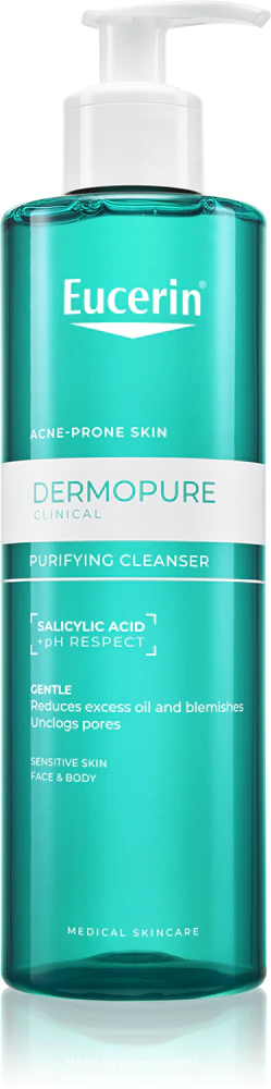 Eucerin DermoPure Clinical Purifying Cleanser deep cleansing gel for oily skin prone to acne
