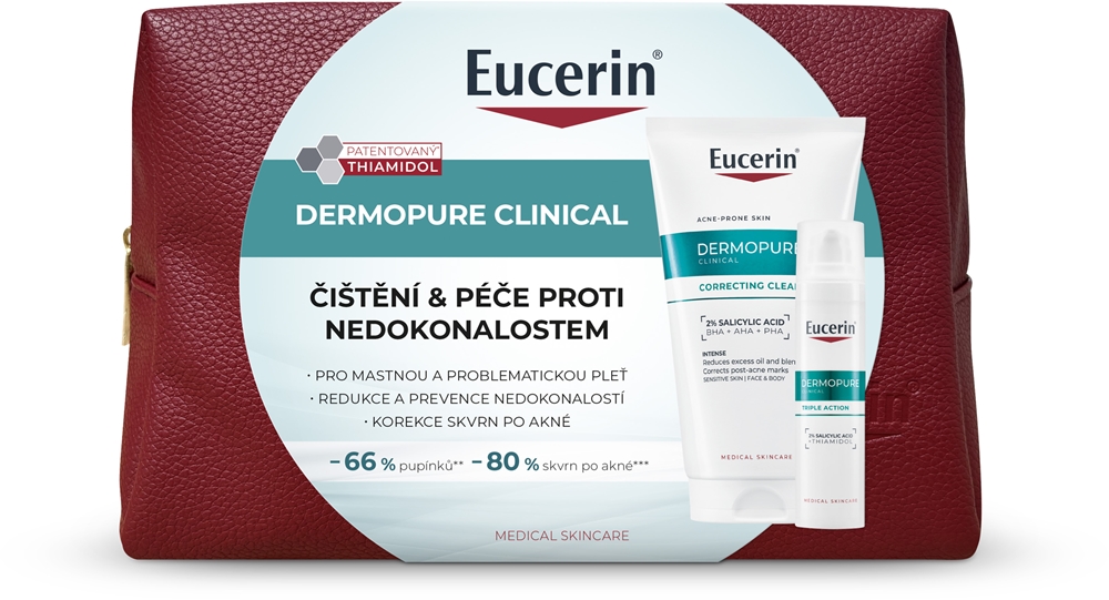 Eucerin DermoPure Clinical Triple Action Gift Set for Women 190ml