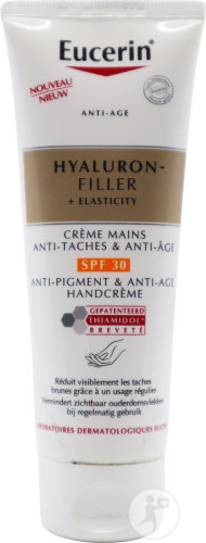 Eucerin Hyaluron-Filler + Elasticity Hand Cream Against Age Spots and Anti-Ageing SPF30 Tube 75ml