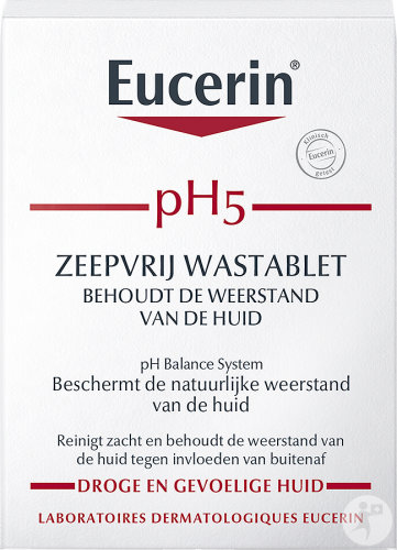 Eucerin pH5 Soap-Free Wash Bar Dry and Sensitive Skin 100g