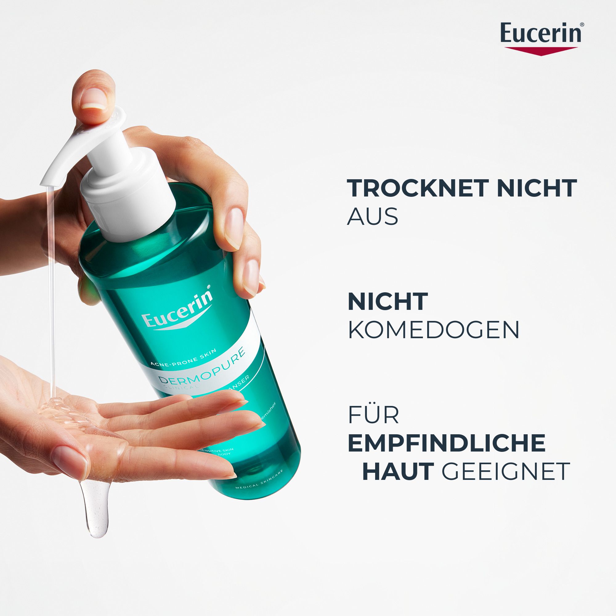 Eucerin® DERMOPURE CLINICAL Pore Refining Cleansing Gel – BHA cleansing gel for blemishes in oily, impure skin 400 ml