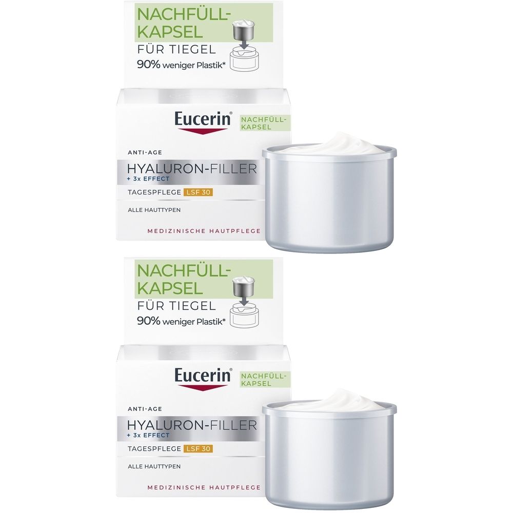 Eucerin® Hyaluron-Filler + 3x Effect Day SPF 30 Refill Capsules - Save 20% now with code eucerin20 100 ml