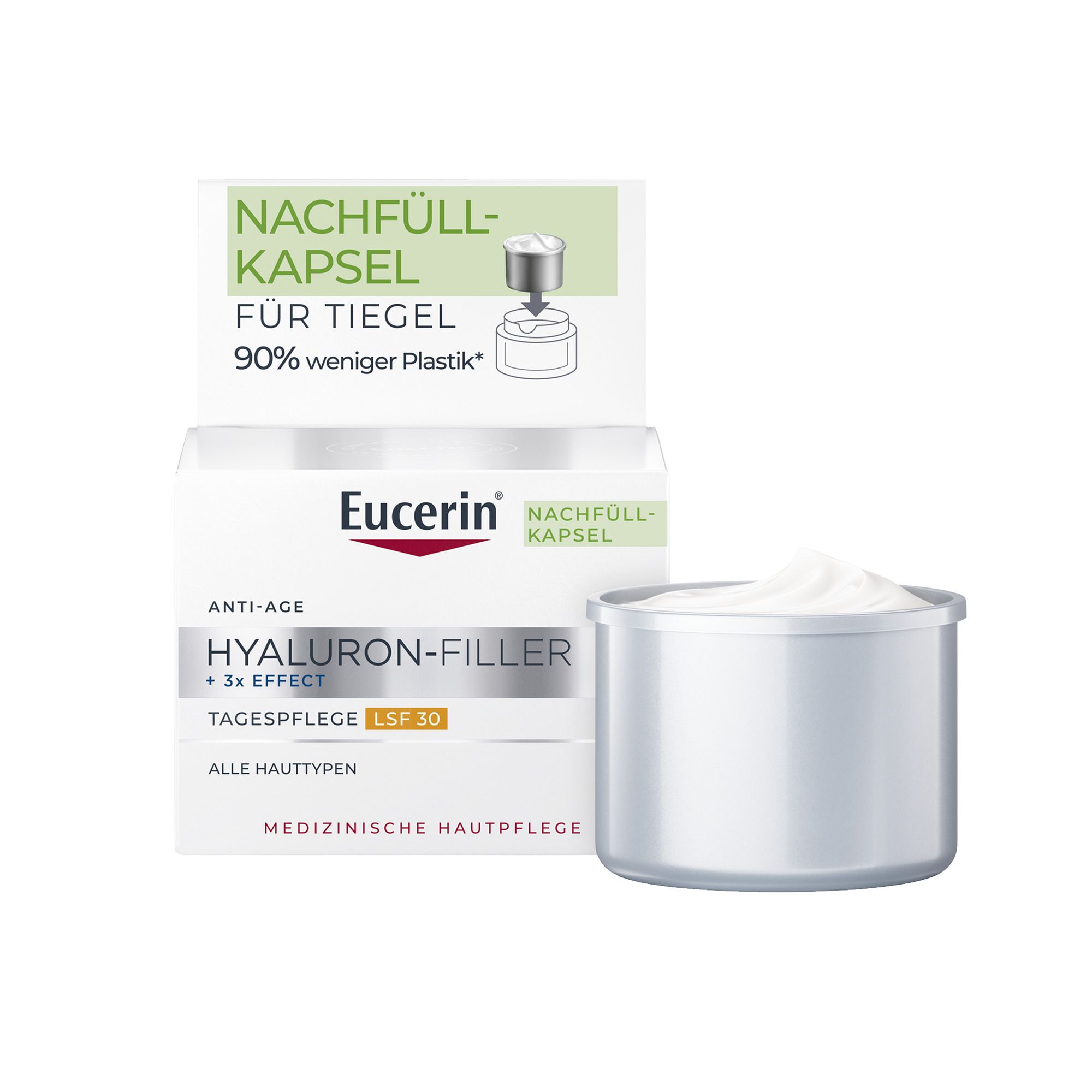 Eucerin® Hyaluron-Filler + 3x Effect Day SPF 30 Refill Capsules 50 ml