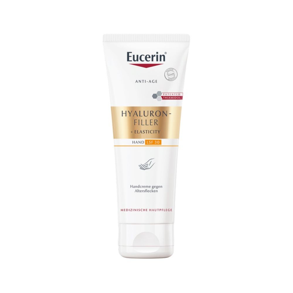 Eucerin® HYALURON-FILLER + ELASTICITY Handcreme gegen Altersflecken LSF 30 – Feuchtigkeitsspendende Anti Age Hautpflege - jetzt 20% sparen mit Code "eucerin20" 75 ml