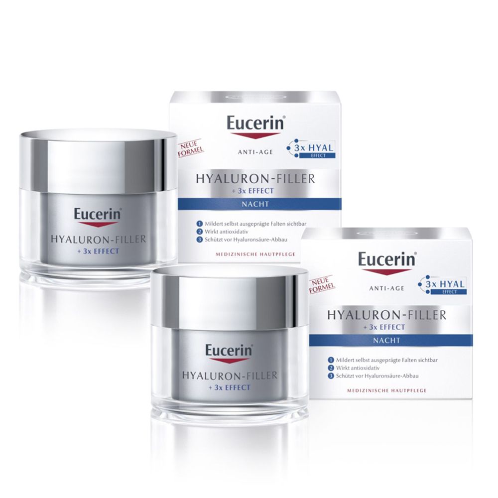 Eucerin® Hyaluron-Filler Night Cream 2x50 ml